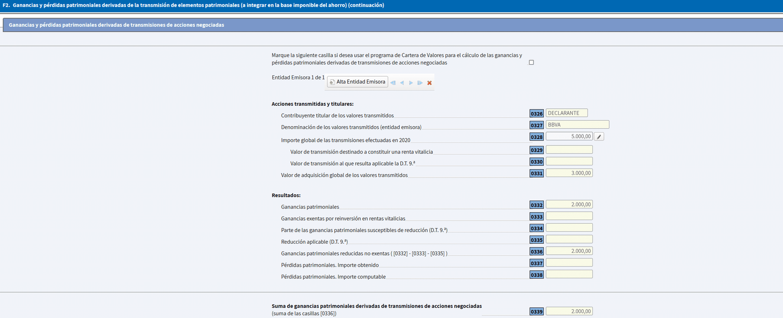 declarar etoro
