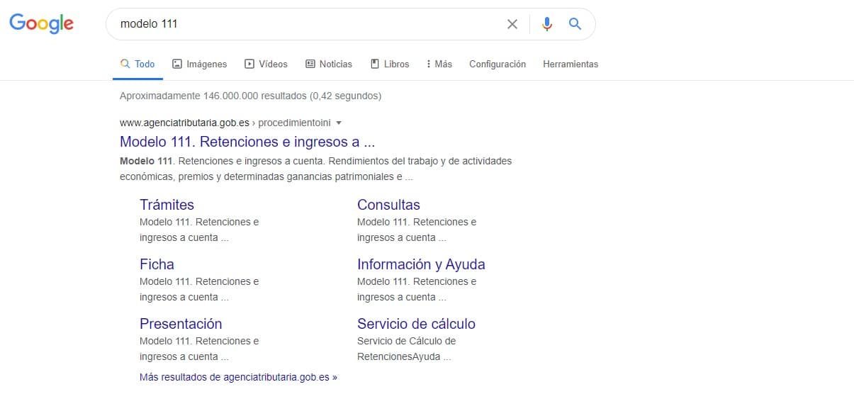 modelo 111 en PDF