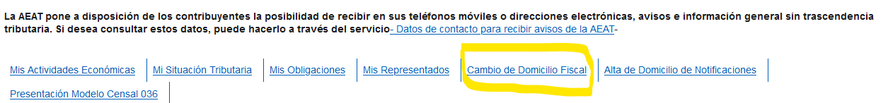 cambio domicilio fiscal
